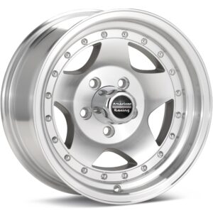 American Racing AR23 Silver Machined w/Clearcoat Wheels 15 In 15x10 -44 AR235165
