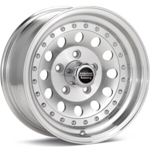 American Racing AR62 Outlaw II Silver Machined w/Clearcoat Wheels 15 In 15x8 -19 AR625865