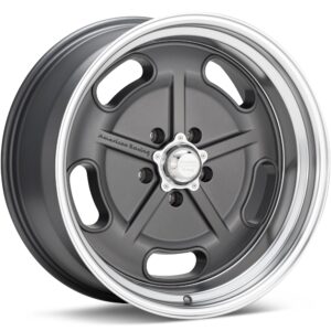 American Racing Authentic Hot Rod VN511 Salt Flat Mag Grey w/Machined Lip Wheels 20 In 20x8 +00 VN51128012400