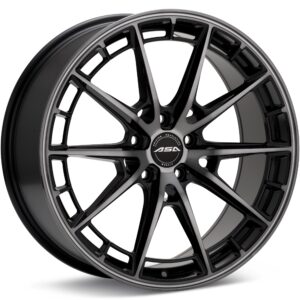 ASA GT19 Black Machined w/Dark Tint Wheels 18 In 18x8 +28 GT198802BMDT