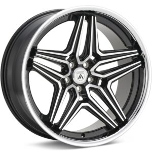 ASANTI Black Label ABL-46 Machined w/Gloss Black Accent Wheels 20 In 20x10.5 +18 AB046BD20051518