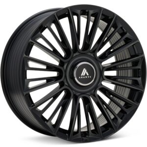 ASANTI Black Label ABL-49 Gloss Black Wheels 22 In 22x9.5 +25 AB049BX22956625