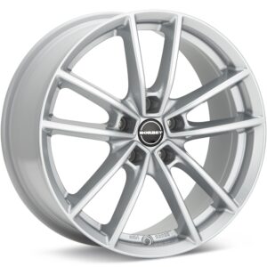 Borbet Type W Crystal Silver Wheels 17 In 17x7 +40 496349