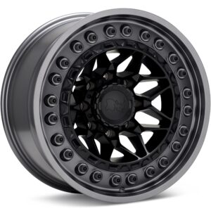 Black Rhino Alpha Matte Black w/Gunmetal Lip Wheels 18 In 18x9 00 BR008MA18906300
