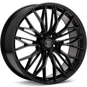 Bremmer Kraft BR22 Gloss Black Wheels 18 In 18x8 +28 BR2288010GB