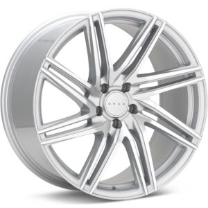 Drag DR-70 Silver Machined w/Clearcoat Wheels 20 In 20x8.5 +38 DR702085063873SM