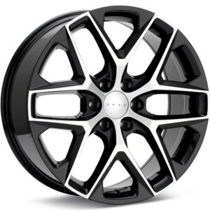 Drag DR-85 Machined w/Gloss Black Accent Wheels 22 In 22x9 +24 DR85229032478GBM