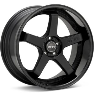 F1R Wheels FC5 Deep Lip Black w/Gloss Black Lip Wheels 18 In 18x9.5 +38 FC518955H38MBBKRH