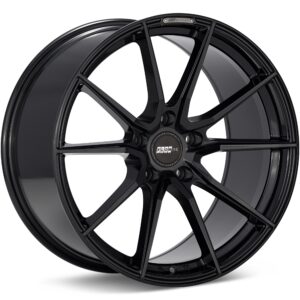 FLOW ONE Race Spec F4 Gloss Black Wheels 19 In 19x10 38 F491004GB