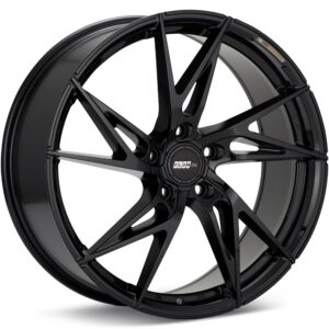 FLOW ONE Race Spec F8 Gloss Black Wheels 19 In 19x8.5 +34 F898503GB