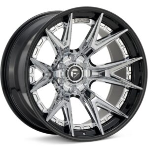 Fuel Off-Road Catalyst Chrome w/Gloss Black Lip Wheels 20 In 20x9 +01 FC402PB20906801