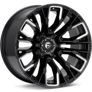 Fuel Off-Road Rebar 6 Gloss Black w/Milled Accent Wheels 17 In 17x9 +01 D84917908450