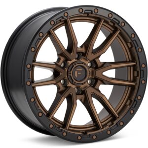Fuel Off-Road Rebel 6 Bronze w/Black Lip Wheels 17 In 17x9 -12 D68117908445