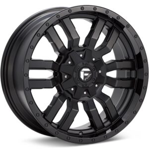 Fuel Off-Road Sledge Black w/Gloss Black Lip Wheels 17 In 17x9 -12 D59617902645