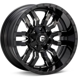 Fuel Off-Road Sledge Gloss Black w/Milled Accent Wheels 18 In 18x9 +01 D59518902650