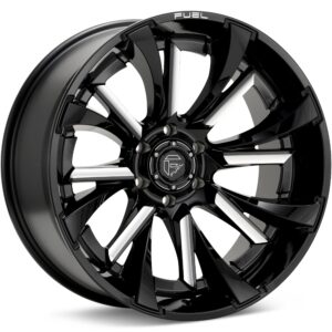 Fuel Off-Road Tantrum Gloss Black w/Milled Accent Wheels 22 In 22x10   FC895BE22108018N