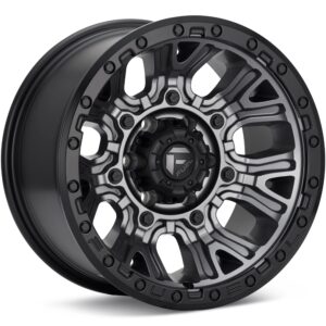 Fuel Off-Road Traction Matte Gunmetal w/Black Ring Wheels 17 In 17x9 -12 D82517907545