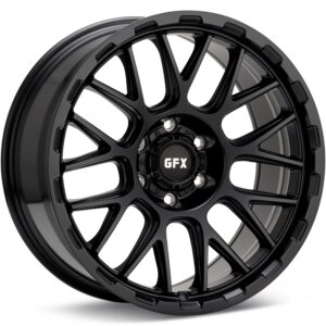 G-FX Wheels TM7 Black Wheels 17 In 17x9 +12 TM7 790-6139-12MB