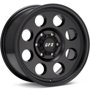 G-FX Wheels TR16 Black Wheels 15 In 15x8 -19 T16 580-5139N19MB