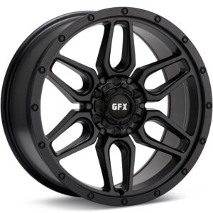 G-FX Wheels TR18 Black Wheels 17 In 17x8.5 -06 T18 785-6139N6 MB