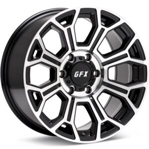 G-FX Wheels TR19 Machined w/Gloss Black Accent Wheels 16 In 16x8.5 -06 T19 6858165N6GBMF