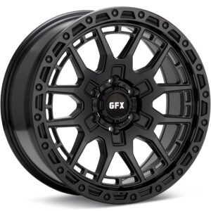 G-FX Wheels TR25 Black Wheels 17 In 17x9 +12 T25 790-6135-12MB