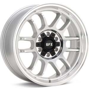 G-FX Wheels TR28 Silver Machined w/Clearcoat Wheels 18 In 18x9 +18 T28890-6009-18SMF