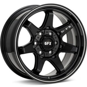 G-FX Wheels TR32 Gloss Black w/Milled Accent Wheels 17 In 17x9 0 T32 790-500900GBM