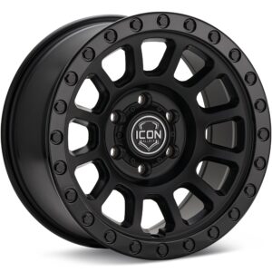 ICON Alloys Hulse Double Black Wheels 17 In 17x8.5 -06 8017857345DB