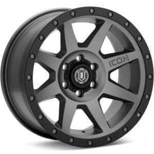 ICON Alloys Rebound Titanium w/Black Lip Wheels 17 In 17x8.5 -6 1817857345TT