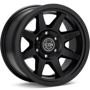 ICON Alloys Rebound SLX Satin Black Wheels 17 In 17x8.5 -6 1917857345SB