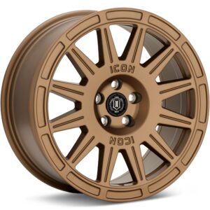 ICON Alloys Ricochet Satin Gold Wheels 17 In 17x8 +38 7017805060SG