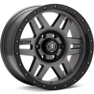 ICON Alloys Six Speed Titanium w/Black Lip Wheels 17 In 17x8.5 -6 1417857345TT