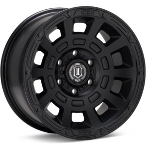 ICON Alloys Thrust Satin Black Wheels 17 In 17x8.5 +25 2817855557SB