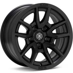 ICON Alloys Vector 5 Satin Black Wheels 17 In 17x8.5 -6 2617857345SB