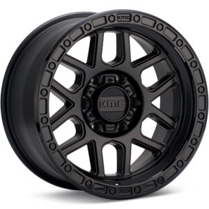 KMC KM544 Mesa Black w/Gloss Black Lip Wheels 20 In 20x9 +00 KM54429068700