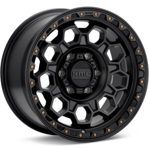 KMC KM545 Trek Black Wheels 17 In 17x8 +35 KM54578012735