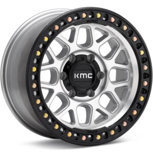 KMC KM549 GRS Machined w/Satin Black Lip Wheels 17 In 17x8.5 00 KM54978550500