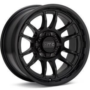 KMC KM727 Wrath Satin Black Wheels 17 In 17x8.5 00 KM727MX17856800