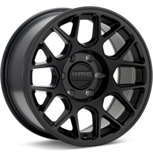 KMC KM730 Hatchet Black Wheels 17 In 17x8.5 +25 KM730MX17856825