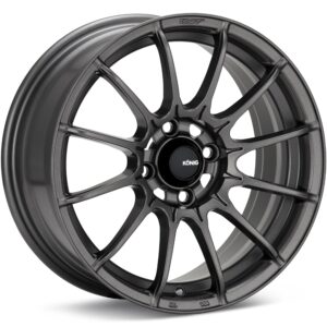 Konig Dial In Matte Grey Wheels 15 In 15x7 +35 DI5710035G