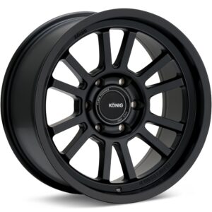 Konig HT1 Black Wheels 17 In 17x9 -12 H1975127N125