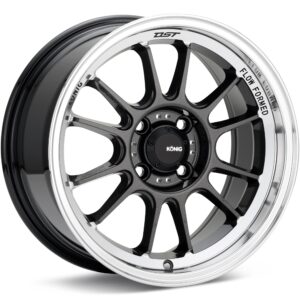 Konig Hypergram Metallic Carbon w/Machined Lip Wheels 18 In 18x9.5 +35 HG98514356