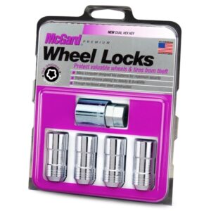 24210 Chrome Cone Seat Wheel Lock Set M14x1.5 24210