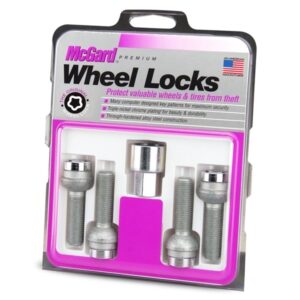 28017 Chrome Bolt Style Radius Seat Lock Set M14x1.5 28017