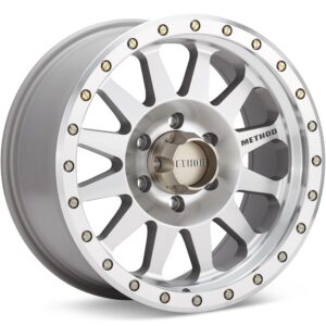 Method MR304 Double Standard Silver Machined w/Clearcoat Wheels 16 In 16x8 00 MR30468060300