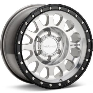 Method MR315 Polished w/Gloss Black Lip Wheels 17 In 17x8.5 +25 MR315785801725