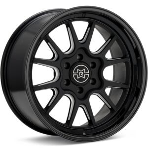 Method MR802 Double Black w/Milled Spokes Wheels 20 In 20x10 -18 MR80221016518N