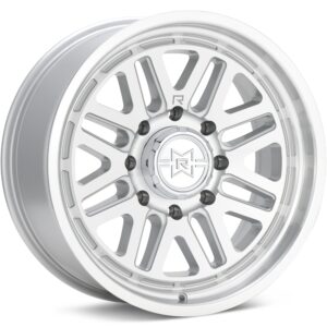 Method MR804 8-Lug Silver Machined w/Clearcoat Wheels 20 In 20x9 -12 MR80429087312N
