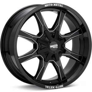 MOTO METAL MO970 Black w/Milled Accent Wheels 17 In 17x8 00 MO970780353B00X